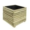 Bac à Fleurs En Bois De Pin Traité Autoclave KÜB 60 X 60 Cm