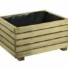 Bac à Fleurs En Bois De Pin Traité Autoclave KÜB 40 X 25 Cm