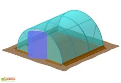 Bâche De Porte Pour Serre De Jardin Tunnel Richel 4,5