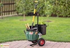 Chariot De Jardinage à Roulettes Avec Seaux