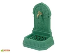 Fontaine De Jardin Murale En Fonte Florale + Robinet