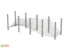 Jeu à Grimper En Corde Armée Et Acier Galvanisé Sidewalk