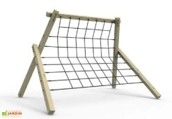 Jeu à Grimper Pour Collectivités En Bois Traité Rift