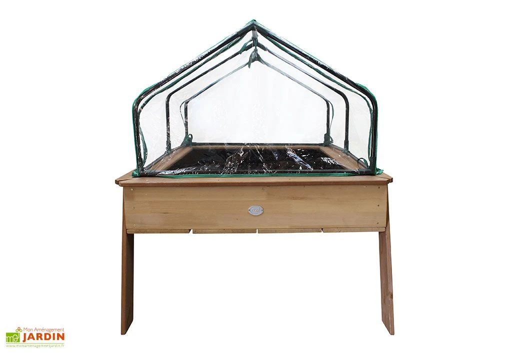 Axi Table De Culture En Bois De Hemlock + Bâche Plastique - 110 X 93 X 99 Cm – Image 4