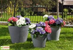 Roto Pot De Fleurs Extérieur En Polyéthylène Et Bois Ø50 X 40 Cm Jazz M