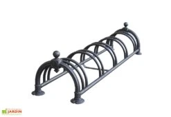 Mottez Râtelier En Acier Et Fonte D’aluminium Pour Collectivités – 5 Vélos