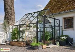 Halls Serre De Jardin En Aluminium Et Verre Trempé Qube 88 (6,6 M²)