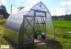 Serre De Jardin En Polycarbonate Et Acier Galvanisé