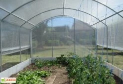 Serre Tunnel Tonneau En Polyéthylène 22,5 M² - 4 Saisons 7,5 X 3 M