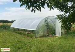 Serre Tunnel Tonneau En Polyéthylène 40 M² - Gothique 9 X 4,5 M