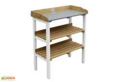 Axi Table De Rempotage En Bois De Hemlock Et Métal - 37 X 76 X 91 Cm