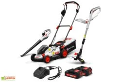 Kit Tondeuse électrique + Coupe-bordure électrique + Souffleur 20 V